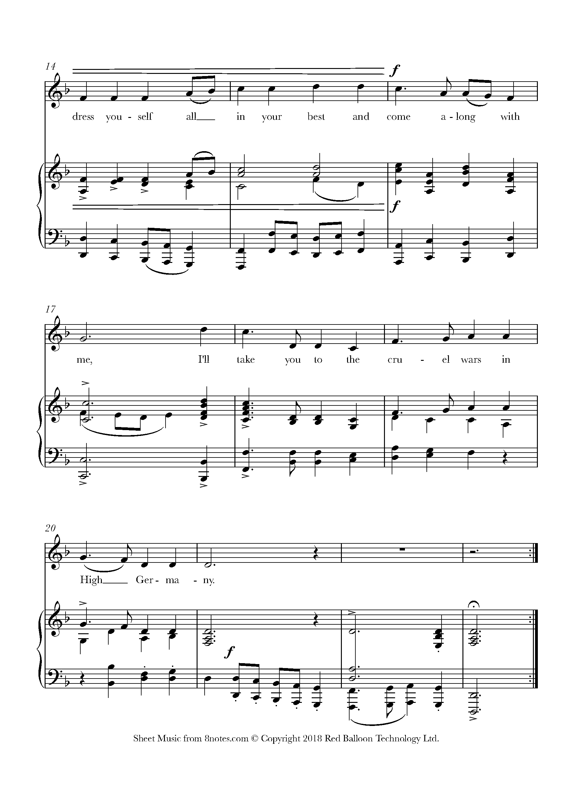 High Germany Sheet music for Voice - 8notes.com