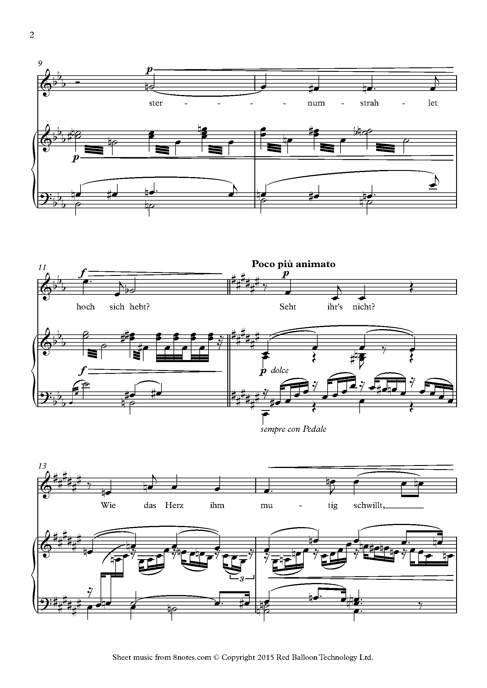 Wagner - Liebestod from Tristan and Isolde Sheet music for Voice ...