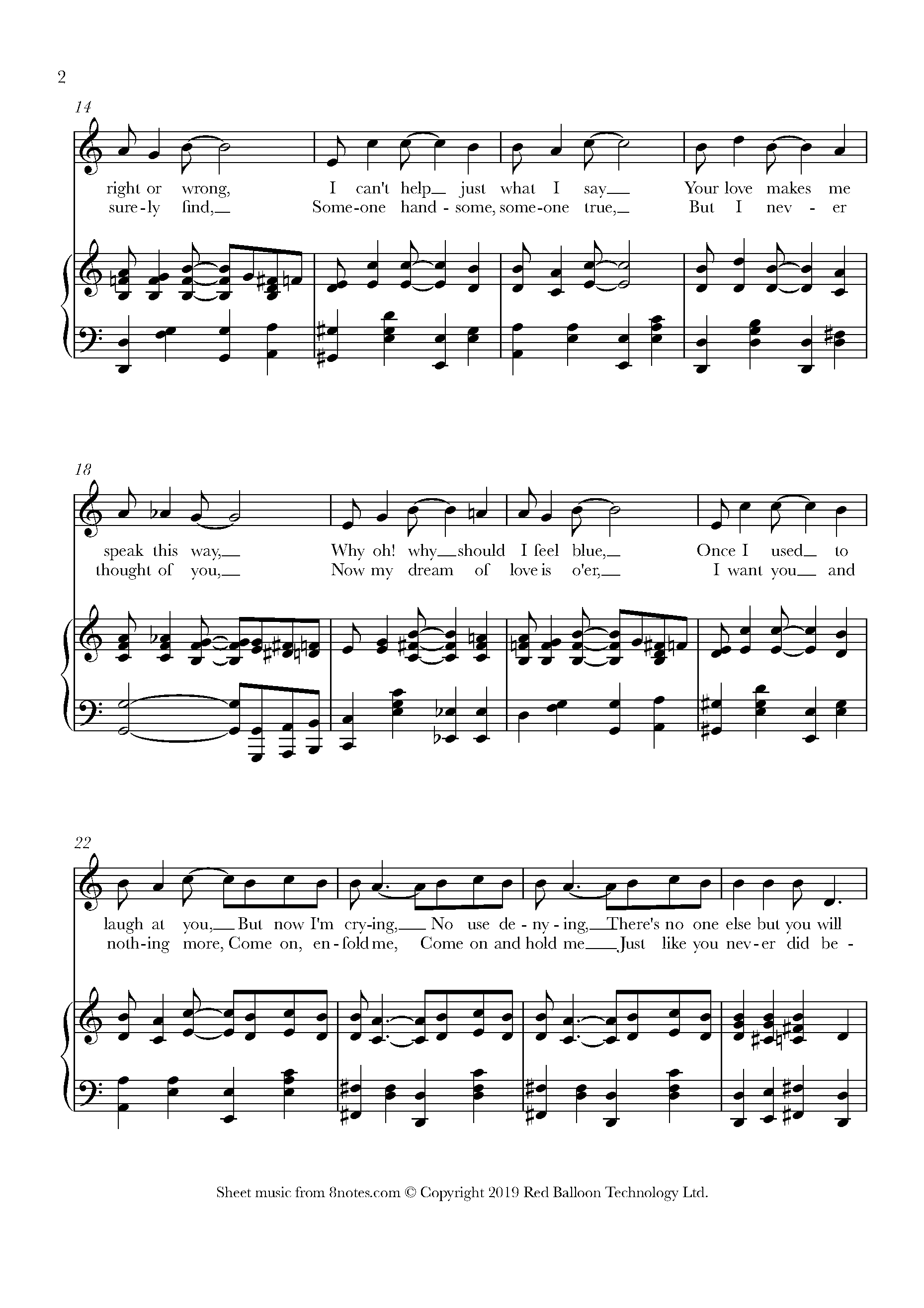 James V. Monaco - You Made Me Love You Sheet music for Voice - 8notes.com